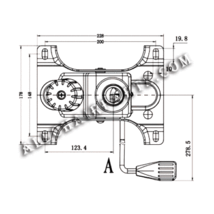 Mecanismo de Inclinación Giratorio NG008 - diseño